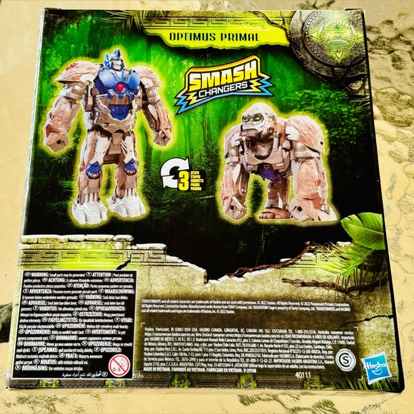 Transformers: Rise of the Beasts Optimus Primal Kids Toy Action Figure for Boys - Picture 10 of 11